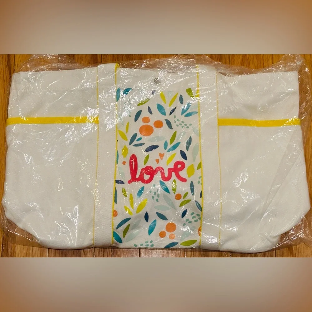 Colorful Love Print Tote Bag - Picture 6 of 7